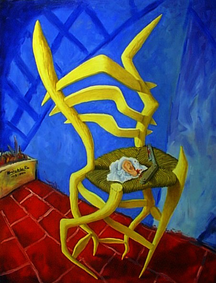 La silla de Van Gogh llorando la locura de su amo