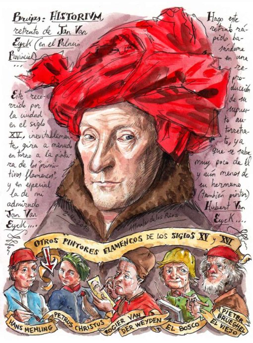11. BRUJAS. Historivm, retrato de Jan Van Eyck (y otros pintores flamencos)