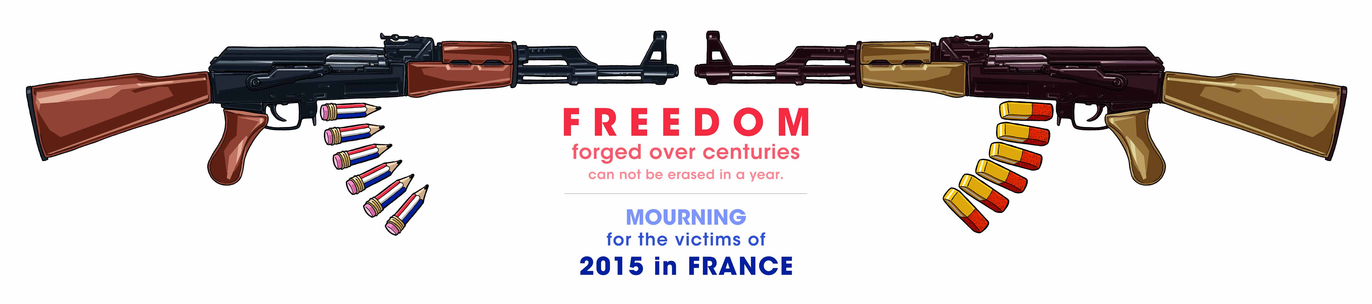 MOURNING for the victims of 2015 in FRANCE