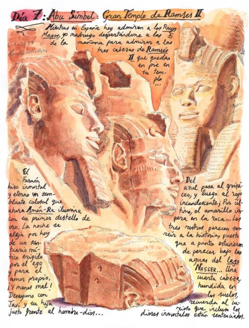 76. ABU SIMBEL. Gran Templo de Ramsés II (Mientras en España hoy admiran a los Reyes Magos)